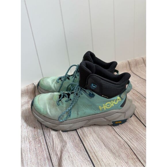 Hoka One One Women's Trail Code GTX Gore-Tex Vibram Hiking Boot Shoes Size 7.5B - Picture 2 of 11